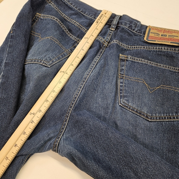 Diesel Jeans Mens Size 40 Blue Straight Leg Denim Cotton Cheyenne - Picture 13 of 13